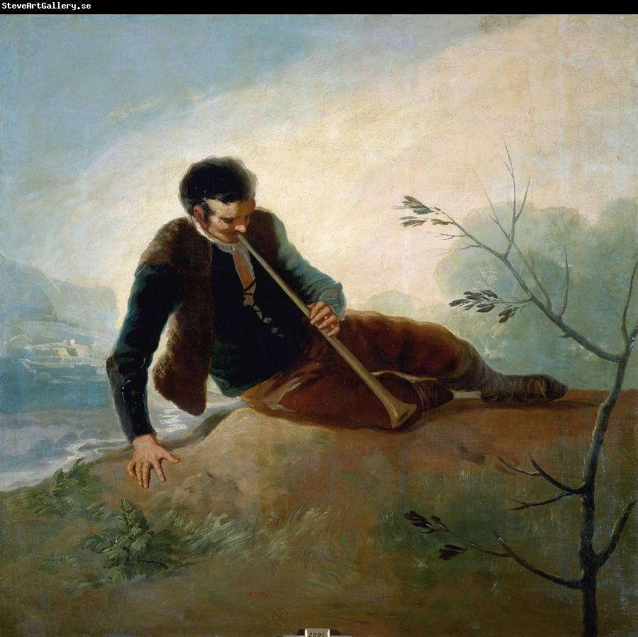 Francisco de Goya Pastor tocando la dulzaina